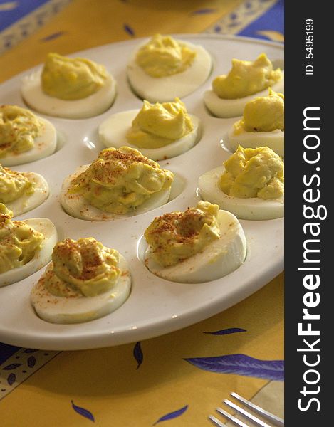 Deviled eggs for the holidays.
