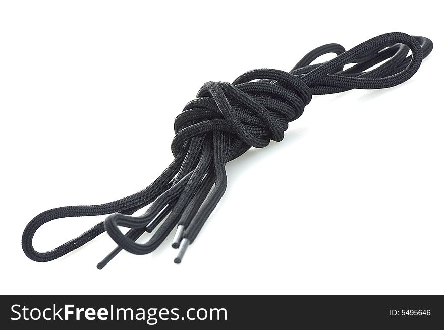 Knot laces isolated on white