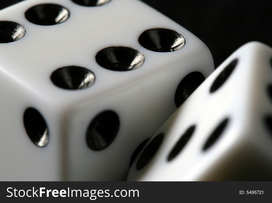 Shots of dice with a macro lens. Shots of dice with a macro lens.