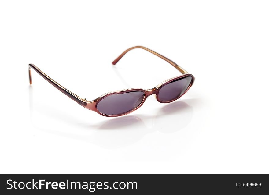 Isolated sunglasses on white background