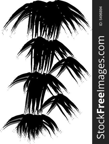 Illustration of a bamboo tree. Illustration of a bamboo tree