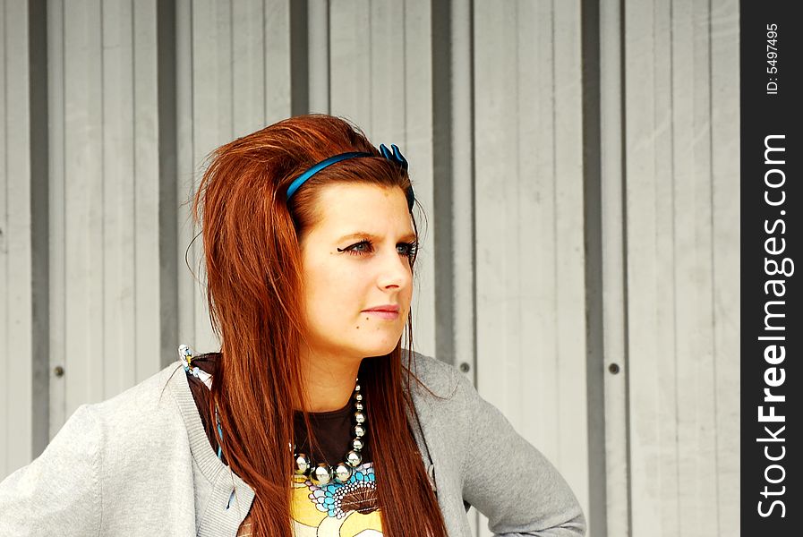 Shot of a teenage girl looking at camera