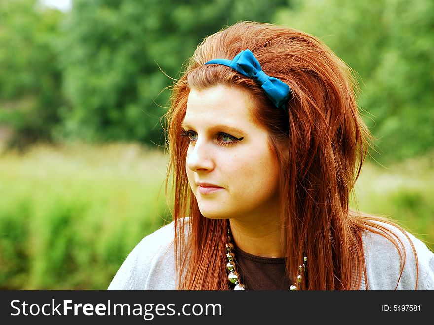 Shot of a teenage girl looking at camera