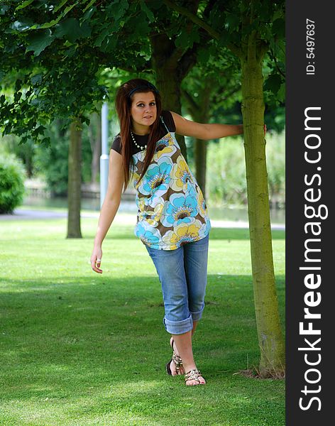 Shot of a teenage girl looking at camera