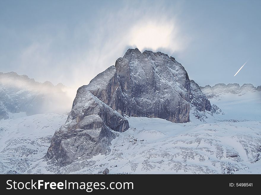 Part Of Marmolada Mountain