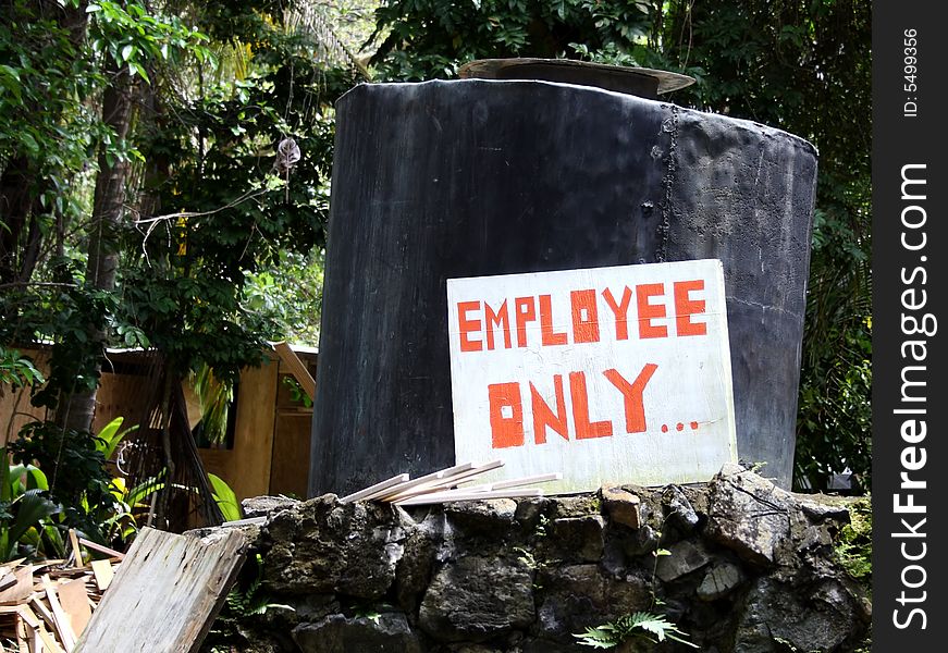 Employee Only Sign