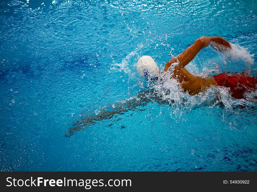 Swimming Crawl Athlete