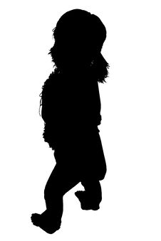 Silhouette With Clipping Path Of Woman Standing Looking Over Sho Royalty Free Stock Photography Silhouette With Clipping Path Of Woman Standing Looking Over Sho Royalty Free Stock Photography