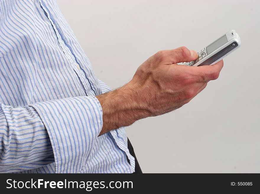 Businessman And Cellphone