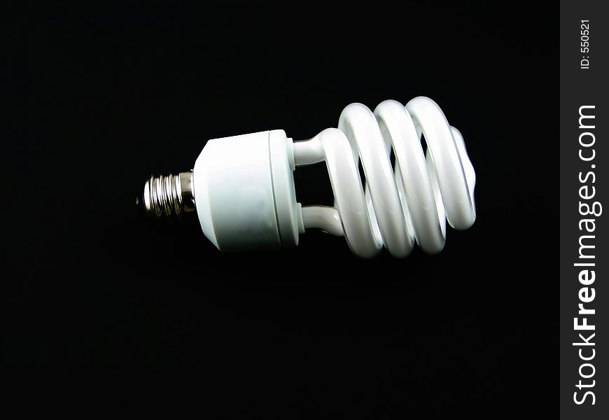 Modern light bulb isolated background
