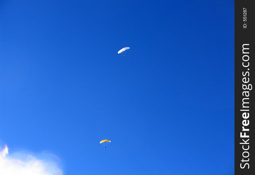 Paragliding in the Mountains Tignes, France