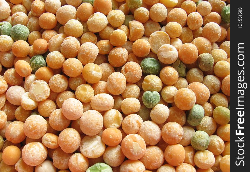 Dried peas texture