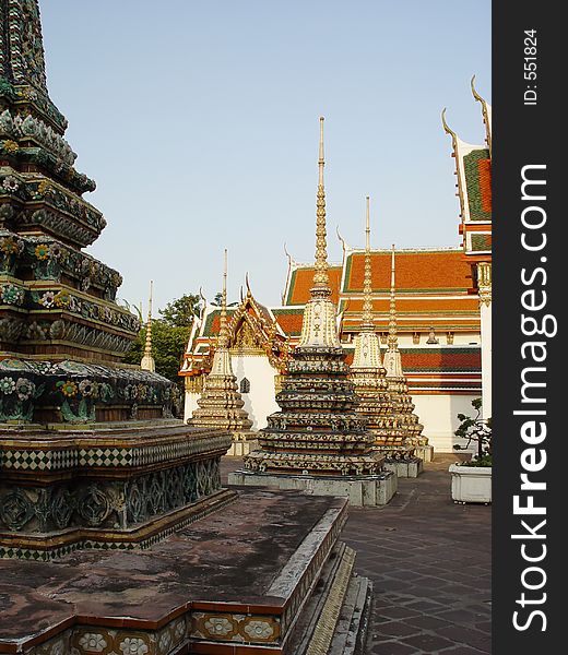 The Buddhist temple of Wat Po in Bangkok, Thailand