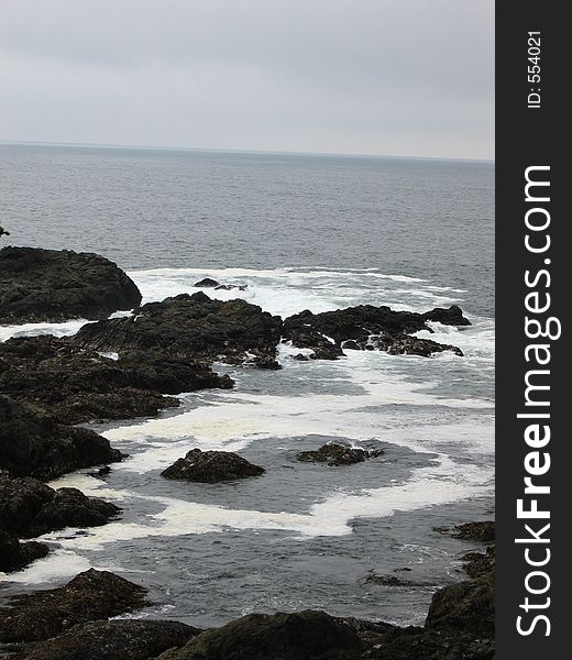 Rocky cove in the Northwest US.