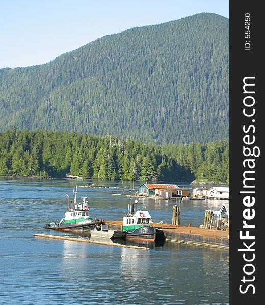 Tug in harbor