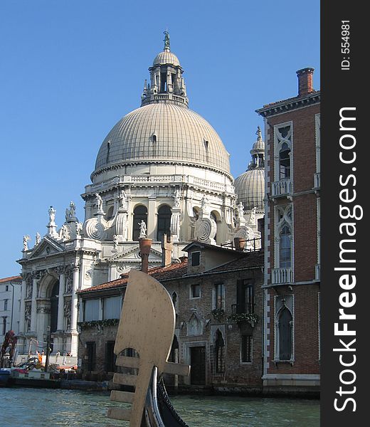 Venice church from Gondola