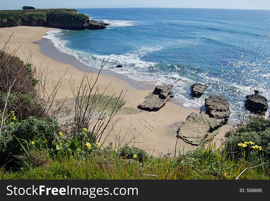 California coast in springtime. California coast in springtime