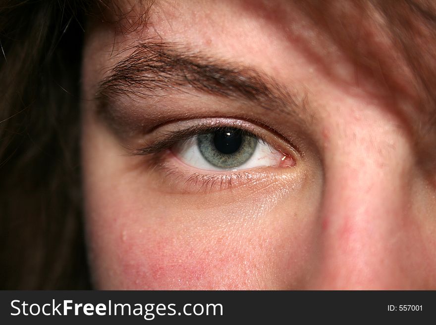 Close-up of a girl's eye. Close-up of a girl's eye