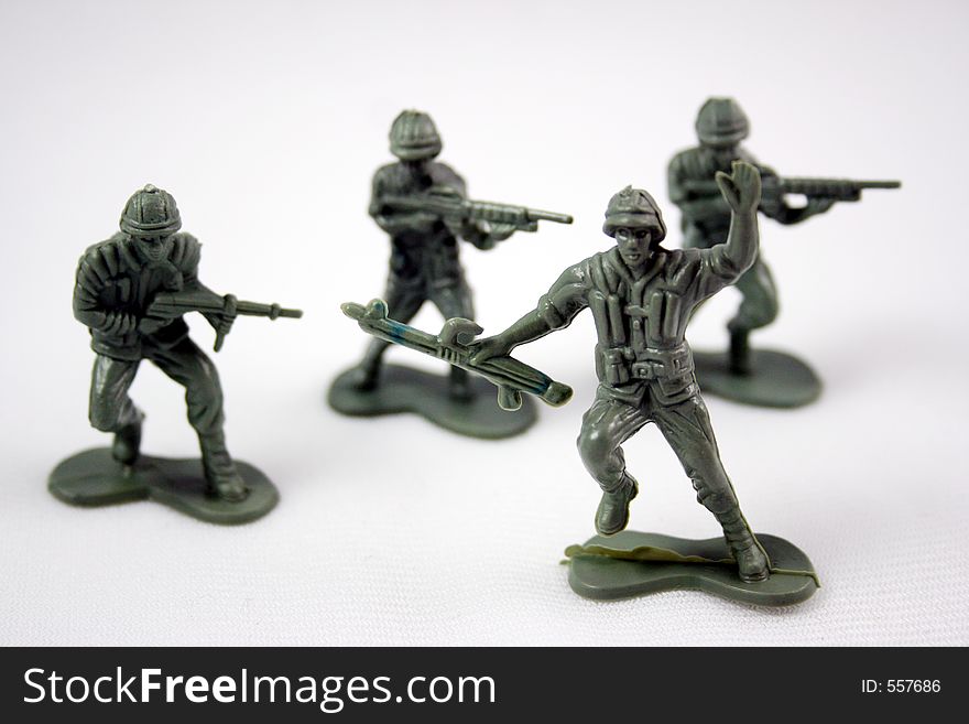 Green army men. Green army men