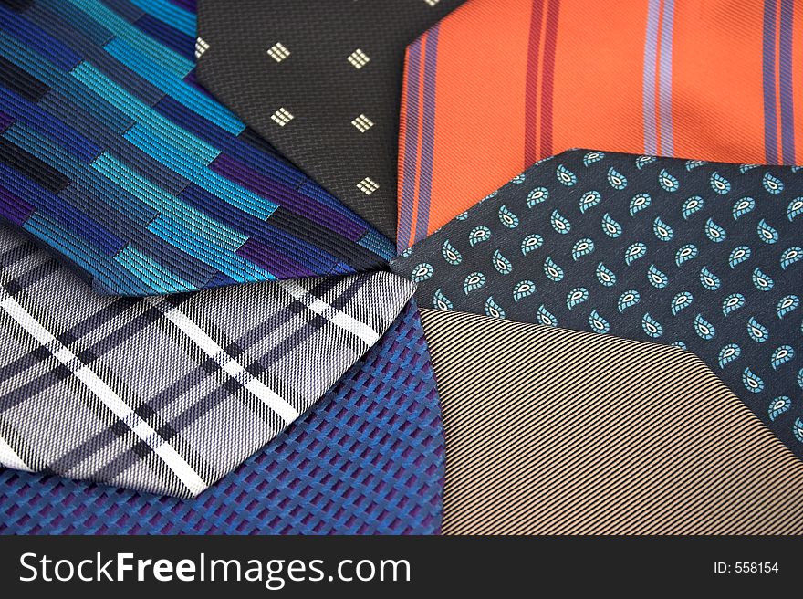 Background image of silk ties. Background image of silk ties