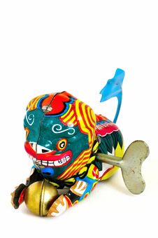 Wind-up Toy Chinese Dragon With Key Royalty Free Stock Images