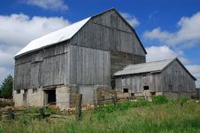 Barn Clouds Blue Sky Stock Photo Barn Clouds Blue Sky Stock Photo