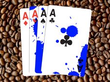 Four Aces Royalty Free Stock Photography Four Aces Royalty Free Stock Photography