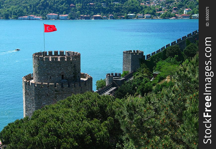 The Fortress of Europe on the  Bosphorus, Istanbul. The Fortress of Europe on the  Bosphorus, Istanbul
