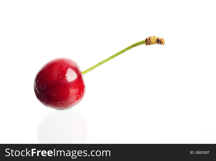 An image of cherry isolated on white. An image of cherry isolated on white