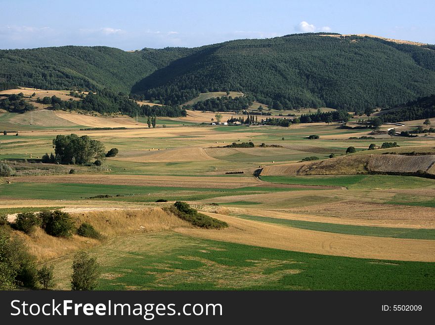 This is a typical landscape of the umbria region in Italy. This is a typical landscape of the umbria region in Italy
