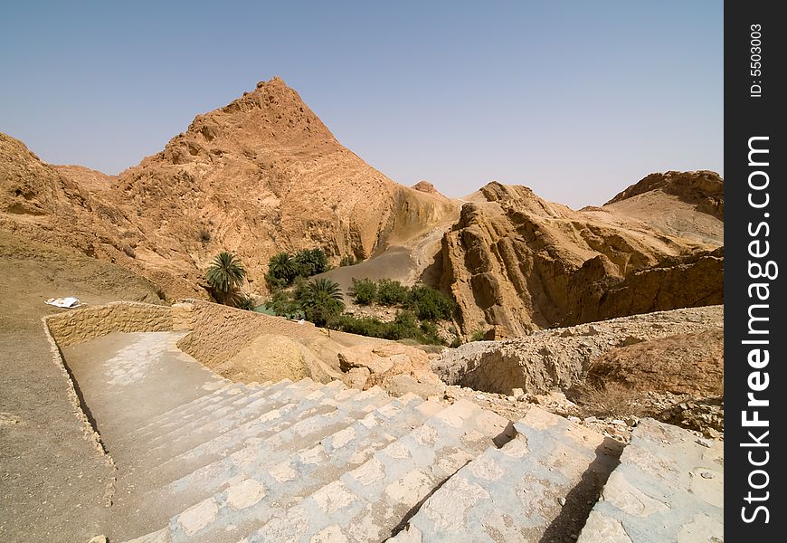 Yellow Hill on the desert