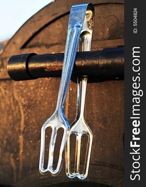 A picking fork taking some afternoon sun. A picking fork taking some afternoon sun