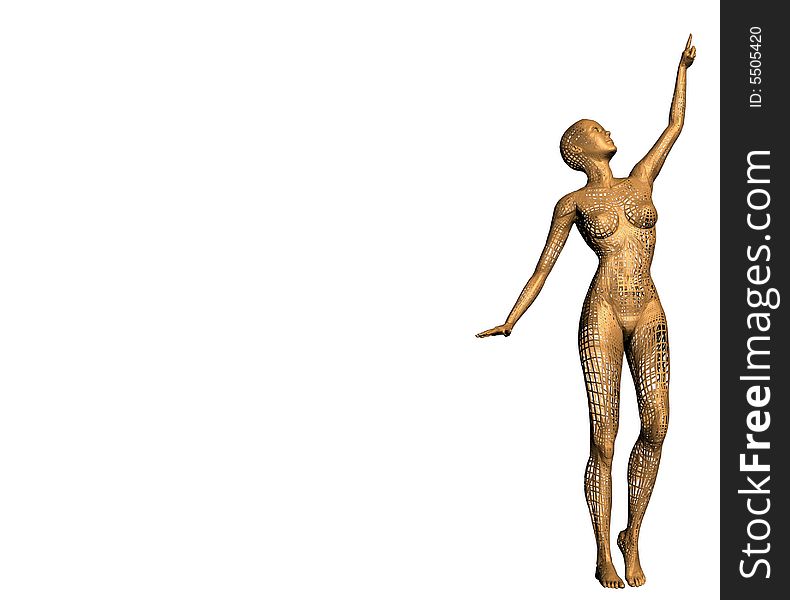 3d wireframe lady model that indicate. 3d wireframe lady model that indicate