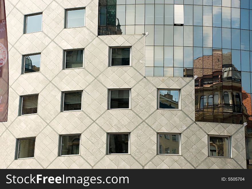 Office part of trade building in Vienna. Office part of trade building in Vienna