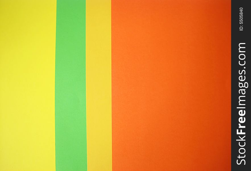 Striped background from colored paper