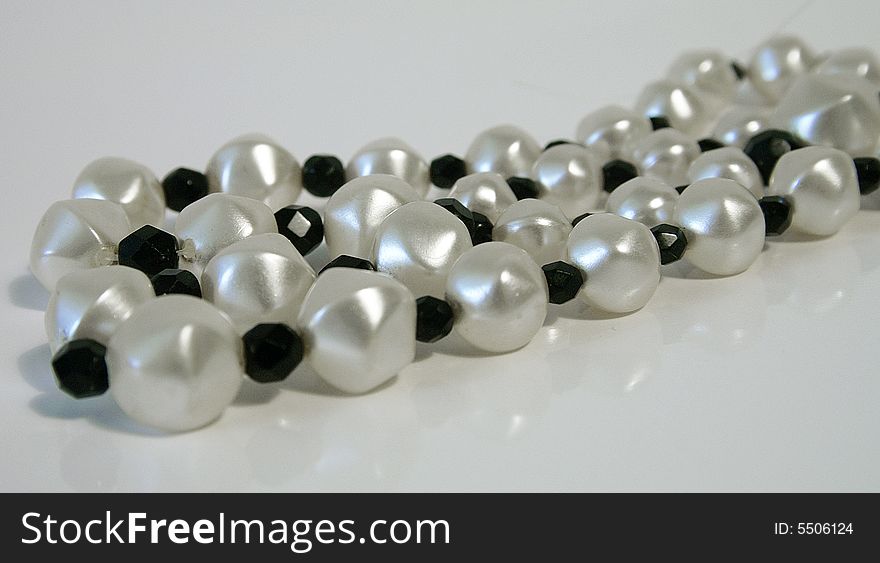 Close up of pearl necklace / jewel