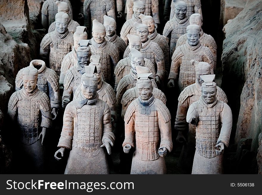 Terra cotta warriors of Qin