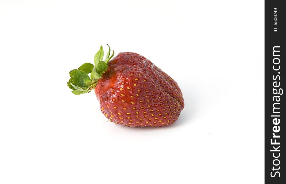 Sweet strawberry isolated on white
