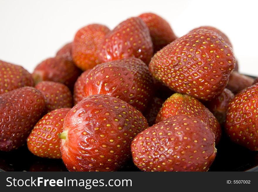 Sweet strawberry isolated on white