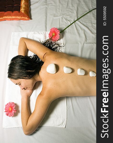 Woman Getting A Massage - Vertical