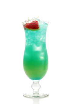 Cocktail - Blue Hawaii Royalty Free Stock Photos Cocktail - Blue Hawaii Royalty Free Stock Photos