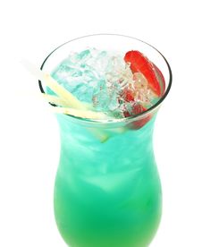 Cocktail - Blue Hawaii Stock Photography Cocktail - Blue Hawaii Stock Photography