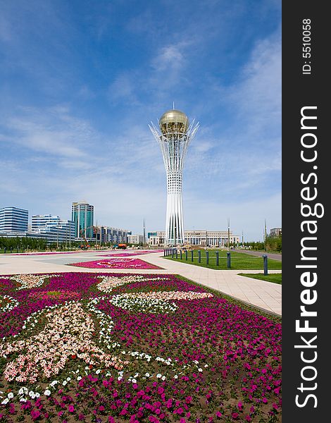 The center of capital of Kazakhstan - Astana. A kind on Bayterek. The center of capital of Kazakhstan - Astana. A kind on Bayterek.