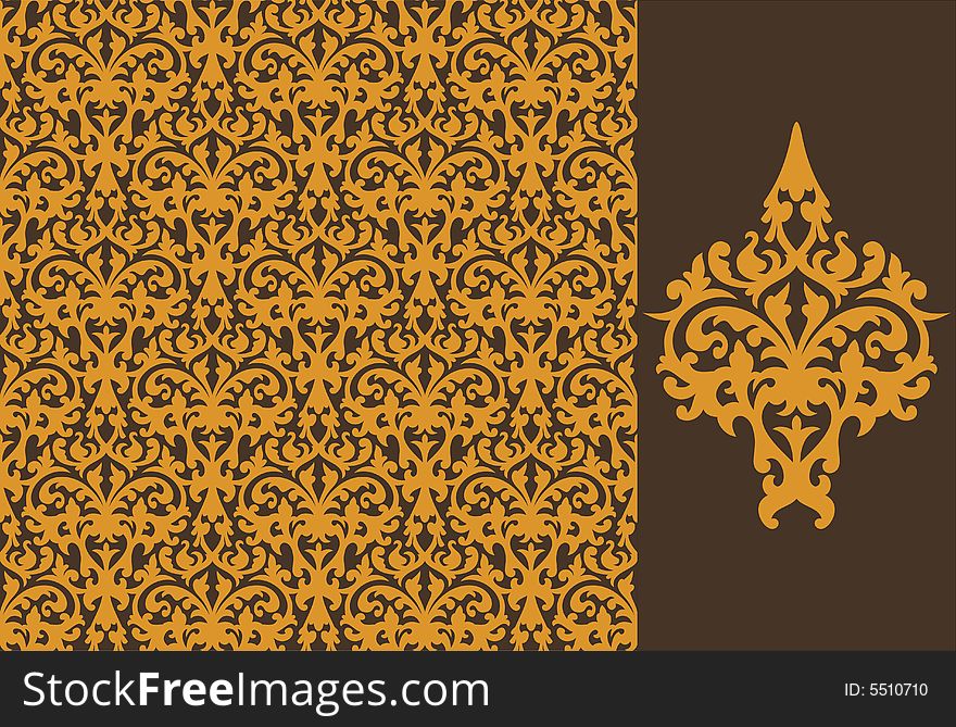 Seamless background from a floral ornament, Fashionable modern wallpaper or textile. Seamless background from a floral ornament, Fashionable modern wallpaper or textile