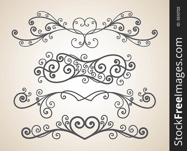 Vector ornament In flower style. Vector ornament In flower style