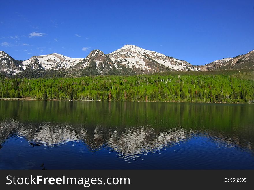 High mountain lake in the spring showing  colors reflected in the water
Americana. High mountain lake in the spring showing  colors reflected in the water
Americana