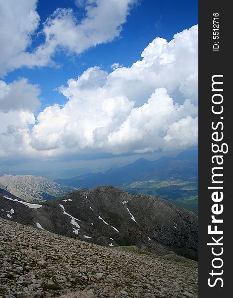 A View To Sky And Mountain