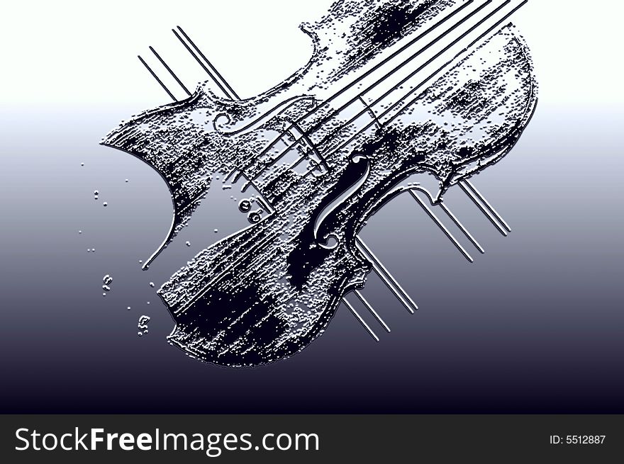 Abstract violin background-retro style desing
