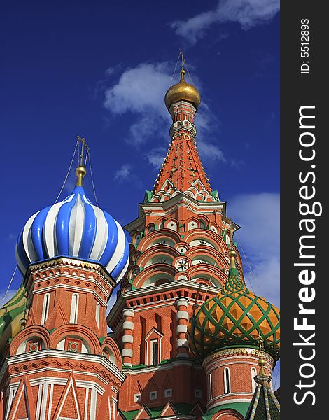 St. Basil Cathedral at Red Square in Moscow. St. Basil Cathedral at Red Square in Moscow