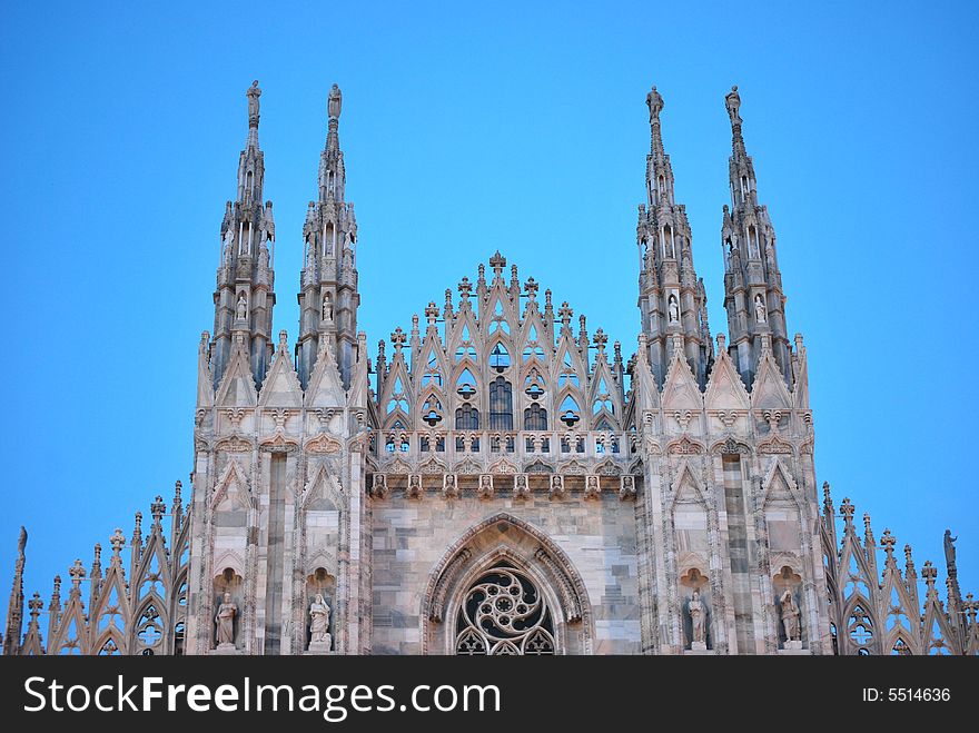 Top of Cathedral in Milan